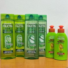 Garnier Fructis Haircare Bundle This Bundle Includes: 2 - Garnier Fructis Pure Moisture Shampoo, 12.5fl Oz 2 - Garnier Fructis Pure Clean Shampoo, 12.5fl Oz 2 - Garnier Fructis Style Anti-Humidity Smoothing Milk, 5.1fl Oz Brand New, Never Opened No Trades, No Returns Clean Shampoo, Garnier Fructis, Hydrating Shampoo, Moisturizing Shampoo, Hair Scalp, Hair Shampoo, Dry Hair, Green Orange, Green And Orange