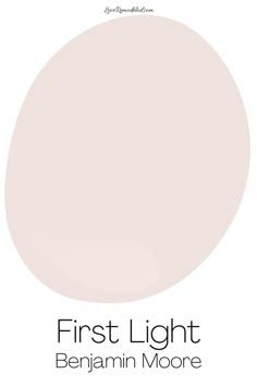 the light pink paint color is from behramm moore's first light