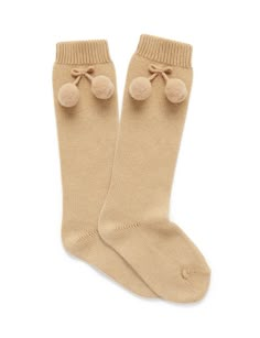 Keep those little feet all warm and snug in our Pom Pom Socks! The perfect length to pair with a gumboot or boot in winter. Pom Pom and bow detail Ribbed trimming to keep the socks secure Made from 80% Cotton and 20% Polyamide Pom Pom Socks, Organic Fabrics, Bow Detail, Bibs, Baby Accessories, Little One, Camel, Accessories Hats, Pom Pom