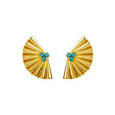 Luxury Gold Art Deco Earrings, Art Deco Signage, Luxury Blue Gold-plated Earrings, Luxury Gold-tone Statement Earrings, Earrings With Stones, Traditional Butterfly, Luxury Flower-shaped Enamel Earrings, Luxury Statement Earrings With Gold-tone Hardware, Art Deco Jewellery Design