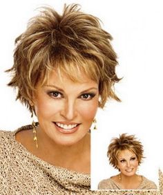 Short hairstyles for fine hair and round faces Urban Hairstyles, Short Shaggy Haircuts, Raquel Welch Wigs, Shaggy Short Hair, Shaggy Haircuts, Makijaż Smokey Eye