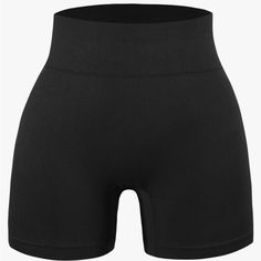 Nova Union Spice Union Workout Shorts Ribbed ,Seamless,High Waisted ,100% Spandex,Tight Fit,Squat Proof.Black,Size Large(Us 7-8) Seamless Elastic Gym Bottoms, Elastic Seamless Gym Bottoms, Solid Seamless Short Bottoms, Solid Color Seamless Short Bottoms, Black Seamless Mid-thigh Bottoms, Solid Bottoms With Seamless Construction, Short Shape, Black Seamless Yoga Bottoms, Black Bottoms With Seamless Construction And Short Leg, Black Seamless Short Bottoms