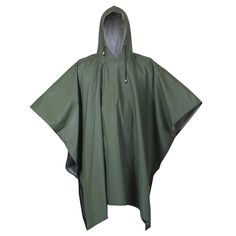 Rothco Rubberized Rainwear Poncho | Luminary Global Poncho Liners, Baby Raincoat, Green Raincoat, Windy Weather, Tactical Clothing, Bug Out Bag, Raincoats For Women