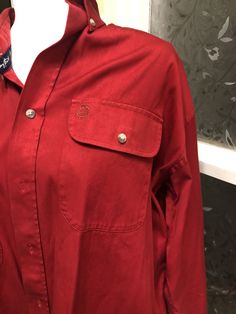 George Strait Cowboy Collection Wrangler Red Mens XLarge Shirt George Strait, Mens Oxfords, Mens Shirt, Button Downs, Cowboy, Mens Shirts, Mens Outfits, Red, Clothes