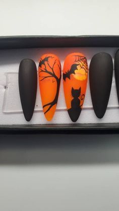 Autumn Nails Acrylic, Fall Nails Ideas Autumn, Fall Nails Trendy, Nails Ideas Autumn, Short Nails Acrylic, Acrylic Almond Nails, Acrylic Short Nails, Best Fall Nails, Nails November