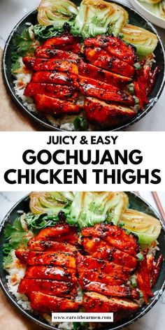 Looking for dinner ideas with ground beef? I've got you covered with this Korean Gochujang Chicken Thighs recipe! Easy to make at home, these spicy-sweet chicken thighs are a delicious twist on traditional Korean flavors. Whether you're cooking for family or just for two, this dish is sure to impress. Join me and let's spice up dinner time with a little Korean flair! Gochujang Chicken Recipe, Gochujang Chicken Thighs, Gochujang Recipe Chicken, Chicken Thighs Air Fryer, Gochujang Recipe, Chicken Crock Pot, Chicken Thighs Dinner, Gochujang Chicken, Korean Bbq Chicken