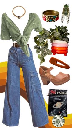 70's Outfit Inspiration with Accessories 70s Outfit Inspiration, 70's Outfit