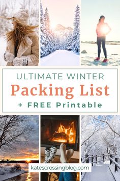 the ultimate winter packing list and free printable