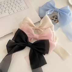 We invite you to embark on a dazzling journey through our exquisite collection of accessories! Mesh Bows, Red Bow Tie, Bow Hair Clip, Hair Accessories Clips, Hair Clips Girls, Headband Hair, Cute Bow, Gift For Girls, Bow Hair