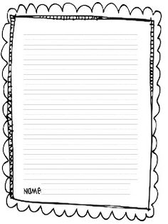 a blank notepad with scalloped edges and writing paper in the middle, on a white background