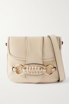 See By Chloé's 'Saddie' bag is adorned with braiding and gold-tone rings, both part of the house codes. Crafted from smooth leather, it has a twill-lined interior with just enough space for your essentials. Adjust the shoulder strap for a slightly longer or shorter drop. Chloe Bag, See By Chloe, Brown Beige, Mr Porter, Net A Porter, Smooth Leather, Leather Shoulder Bag, Luxury Design, The House