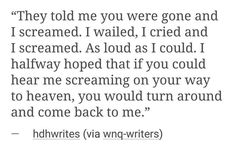 a poem written in black and white that reads, they told me you were gone and i