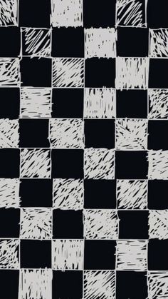 a black and white checkerboard pattern that is very similar to the wallpaper