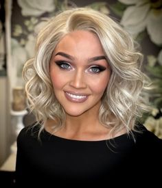 Airy Chic | Creamy Blonde Balayage Wavy Synthetic Lace Front Wig - UniWigs ® Official Site Mens Toupee, Creamy Blonde, Hair Solutions, Hair Toppers, Synthetic Lace Front Wigs, Professional Hairstyles, Blonde Balayage, Synthetic Wigs, Lace Front