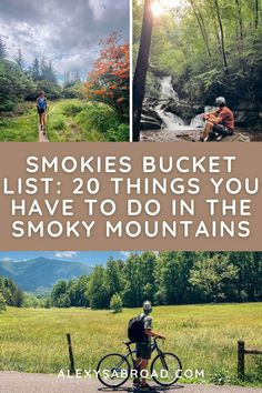 Are you looking for the BEST things to do in the Smoky Mountains? My ultimate Smokies bucket list includes epic hikes, tubing routes, swimming holes, waterfalls, scenic drives & more! Tubing River, Snow Tubing, Hiking National Parks, Cascade Waterfall, Mountain Vacations