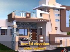 this is a 3d rendering of a modern house