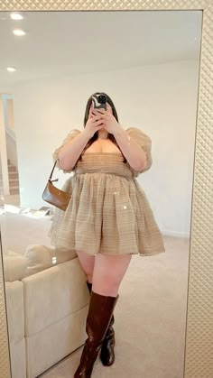 Plus Size Outfits For Summer, Selkie Dress, Chubby Girl Outfits, 2023 Outfit Ideas, Plus Size Baddie Outfits, Outfit Ideas Fall, Autumn Winter 2023, Instagram Photo Ideas, Plus Size Fall Outfit