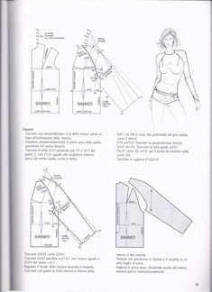 an instruction manual for how to make a top and pants in the style of a woman's dress