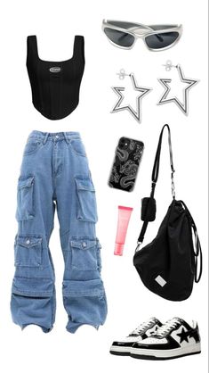 University Outfit, European Summer Outfits, Cute Everyday Outfits, Kpop Fashion Outfits, Casual Winter Outfits, Clothes And Accessories, Outfit Summer, Kpop Outfits, Casual Style Outfits