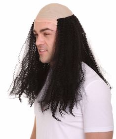 If you are not yet balding but need to be in order to top off your costume for Halloween this year then don't get out the razor just get out bald curly wig. This wig could be the perfect hairstyle to compliment so many costumes from movies, TV and video games. Whether you want to dress up as Danny DeVito or George from Seinfeld this wig will help you impersonate them seamlessly- 100% Cruelty Free - Premium Handcrafted Wig - Designed for comfort fit Female Wigs, Bald People, Bad Wigs, Funny Wigs, Danny Devito, Halloween This Year, Stage Makeup, I Love My Friends, Curly Wigs