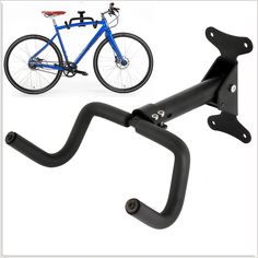 Bike Hanger Bike Wall Mount Bike Hook Holder Storage Rack for Indoor Storage Horizontal Metal Adjustable Bicycle Rack Holder Bicycle Wall Hanger, Bike Hooks