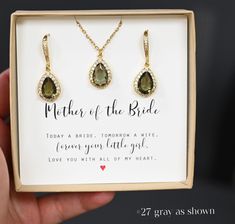 Mother of Groom gift from Bride,Thank you for raising the man of my dreams,Mother in Law gift,Poem card, family mom tree bracelet adjustable     ♥ Earrings with cubic zirconia drop size 10mmx13mm , hook ear wires .Earrings are 1.25 in long > we can make earrings with clip on for non pierced upon requested  , just note for us to Seller box ( or add your personalization box )  -Matching necklace , same pendant on earrings , chain 17 to 20 in adjustable size . if you would like shorter or longer chain than that . Just note for us .     ♥Available in 3 finish metal , 18k white gold , yellow gold and rose gold quality plating .  ♥ MADE TO LAST: We use quality precious metal that are permanently bonded over the base metal, making them extremely durable (will not flake off, rush or tarnish with r Law Jewelry, Groom Gift From Bride, Mother Of The Groom Gift, Mother Of The Groom Gifts, Mother Of The Bride Gift, Earrings Chain, Mother In Law Gifts, Make Earrings, Bride And Groom Gifts