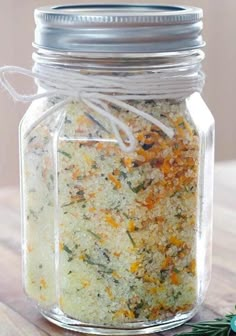 This is so good on roasted veggies!! Or add to sweet potatoes or mashed potatoes, or beets. So good. Comes in cute jar. Makes great gift! Flavored Salts Recipes, Herb Salt Recipe, Flavored Salt, Herb Salt, Spice Mix Recipes, Diy Spices, Flavored Salts, Dry Mixes, Homemade Mixes