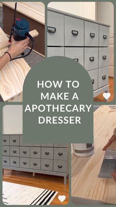 how to make a apothecary dresser from an old cabinet door and drawers