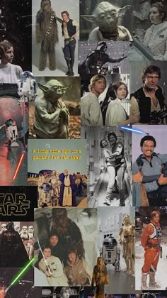 star wars collage with many different pictures