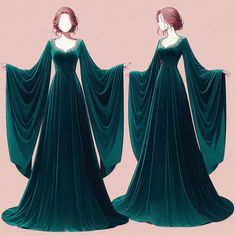 Elven Dress, Queen Outfits, Queen Outfit, Court Dresses, Dress Sketches