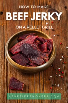 how to make beef jerk on a pellet grill