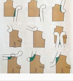 the instructions for how to make an origami man's vest from paper