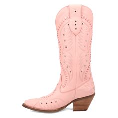 Introducing "Pretty n’ Pink” – the perfect blend of traditional western design and modern style. This boot showcases intricate stitching and studded details, creating a look that’s both timeless and trendy. Whether you’re headed to a country concert, a night out, or just want to add a unique touch to your outfit, “Pretty n’ Pink” is the boot that will get you noticed. Comfortable, durable, and undeniably stylish, these boots are made for the cowgirl who loves to stand out in a crowd. Light Pink Boots, Pink Boots, Studded Heels, Country Concerts, Country Concert, Western Design, Leather Boot, Short Boots, Pink Leather