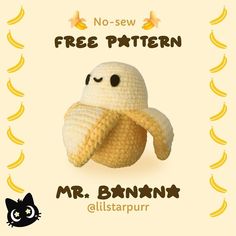 there is a crochet pattern for a stuffed animal that looks like a banana