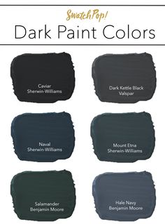 swatch top dark paint colors