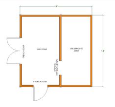 a floor plan for a house with measurements