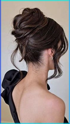 Bride Updo Hairstyles Black Hair, Ball Updo Hairstyles Short Hair, Buns For Bridesmaids, Updo Bun Wedding Hair, Chic Bridal Hair Updo, Low Bun Upstyle, Chic High Bun, Bridesmaid Hairstyles Updo High, High Messy Bun Bridesmaid