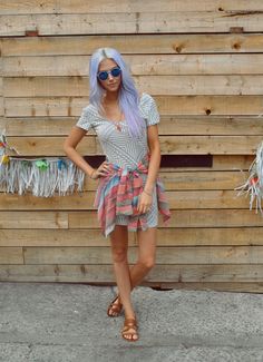 Amanda Shoemaker from One of Each @oneofeachblog salutes summer with a purple coif, native print dress and Steve Madden cognac sandals. #SMOOTD Steve Madden Outfit, Eclectic Fashion Style, Weekend In Nyc, Native Print, Eclectic Fashion, Fantasy Fashion, Dress Codes, Style Me Pretty, Casual Style