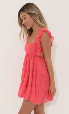 Cute Formal Dresses, Lucy In The Sky, Preppy Dresses, Cute Preppy Outfits, Grad Dresses, Cute Summer Dresses, Hoco Dresses, Really Cute Outfits, Red Coral