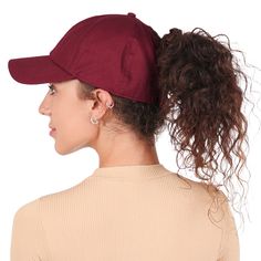 PRICES MAY VARY. DID YOU KNOW THAT SATIN: Keeps your hair hydrated, Protects from breakage, Helps hair stay frizz-free, Fights against hat-head, and Promotes hair growth.These caps are nothing like you've ever seen or worn before! DESIGNED FOR WOMEN: Ponyflo Satin Lined Ponytail Hats are uniquely designed from a woman’s perspective. Its distinctive tangle free closure of the cap is especially loved by women who like to wear hats with their hair up or down. The Satin Lining is designed to help pr Curly Hair Baseball Cap, Women With Curly Hair, Ponytail Hats, Curly Hair Ponytail, Ponytail Cap, Baseball Cap Women, Women Curly Hair, High Pony, Ponytail Beanie