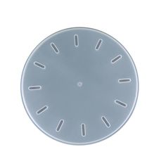 a white clock face on a white background