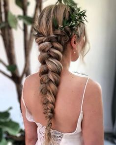 #braidedhairstyle #hairstylesforshorthair #hairstyleinspiration #hairaccessories #hairstyleideas #hairstyles #braids #braidoftheday Unique Wedding Hairstyles, Wedding Hair Up, Bridal Braids, Wedding Braids, Beach Wedding Hair, Wedding Guest Hairstyles, Hairdo For Long Hair, Chic Hairstyles, Wedding Hairstyles For Long Hair