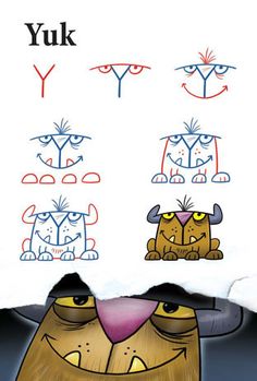 an image of cats with different expressions on the screen, and in front of them