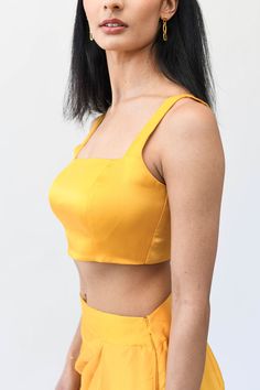 Sleeveless Satin Blouse – MOR Collections Chic Solid Color Backless Camisole, Fashion Course, Sari Blouses, Mango Blouse, Fashion Courses, Wardrobe Update, Sari Blouse, Saree Blouses, Neck Chain