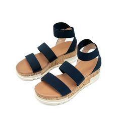 Dream Pairs Women's Open Toe Ankle Strap Casual Flatform Platform Sandals Reed-1 Navy Size 9 Taking style inspiration from what's hitting the runways to the latest street style, we aim to create the most covetable, comfortable, and stylish footwear designs. Size: 9.5.  Color: Blue.  Gender: female.  Age Group: adult. Ankle-high Synthetic Sandals For Summer, Blue Synthetic Wedge Sandals With Ankle Strap, Blue Synthetic Ankle Strap Wedge Sandals, Adjustable Ankle-high Sandals For Summer, Blue Ankle Strap Sandals With Cushioned Footbed, Blue Cushioned Ankle Strap Wedge Sandals, Blue Ankle-high Heels For Summer, Blue Synthetic Wedge Sandals With Heel Strap, Adjustable Blue Open Toe Wedge Sandals