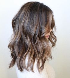 50 Trendy Brown Hair Colors and Brunette Hairstyles for 2020 - Hair Adviser Soft Brown Highlights Brunettes, Brown Hair Short With Highlights, Lived In Light Brown Hair, Trendy Brunette Hair 2024, Trendy Brown Hair Color, Rich Chocolate Hair Color, Medium Brown Hair With Highlights, Trendy Brown Hair, Kimberly Hair