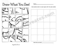 the draw what you see activity sheet