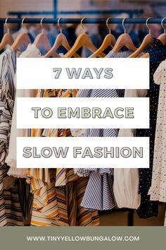 Slow Fashion Outfit Ideas, Slow Living Clothes, Slow Fashion Style, Yellow Bungalow, Slow Fashion Clothes, Alternative Lifestyle, Slow Fashion Movement