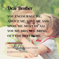 Brother Bond, Cute Sister Quotes, Brothers Quotes, Siblings Quotes, Brother Sister Quotes Funny, Bro And Sis Quotes, Birthday Wishes For A Friend Messages