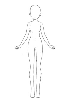 the outline of a woman's body in black and white